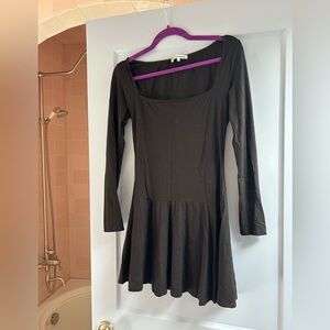 Reformation knit drop waist mini dress